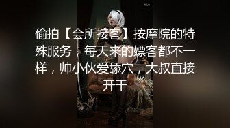 偷拍【会所接客】按摩院的特殊服务，每天来的嫖客都不一样，帅小伙爱舔穴，大叔直接开干