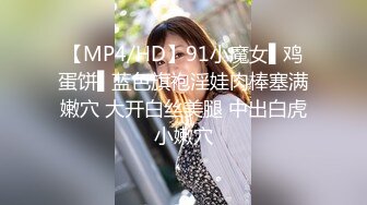 【MP4/HD】91小魔女▌鸡蛋饼▌蓝色旗袍淫娃肉棒塞满嫩穴 大开白丝美腿 中出白虎小嫩穴