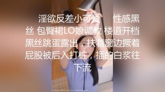 ❤️淫欲反差小可爱❤️性感黑丝 包臀裙LO娘调教 楼道开档黑丝跳蛋露出，扶着窗边撅着屁股被后入打桩，插的白浆往下流