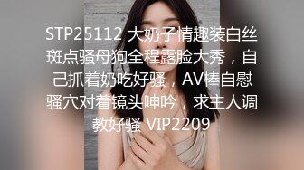 STP25112 大奶子情趣装白丝斑点骚母狗全程露脸大秀，自己抓着奶吃好骚，AV棒自慰骚穴对着镜头呻吟，求主人调教好骚 VIP2209